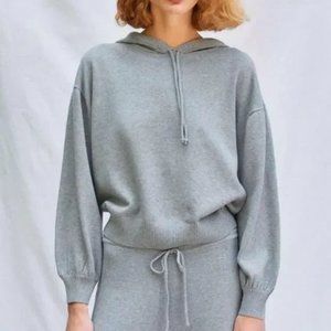 Christy Dawn The Salem Sweater Hoodie Heather Grey Small